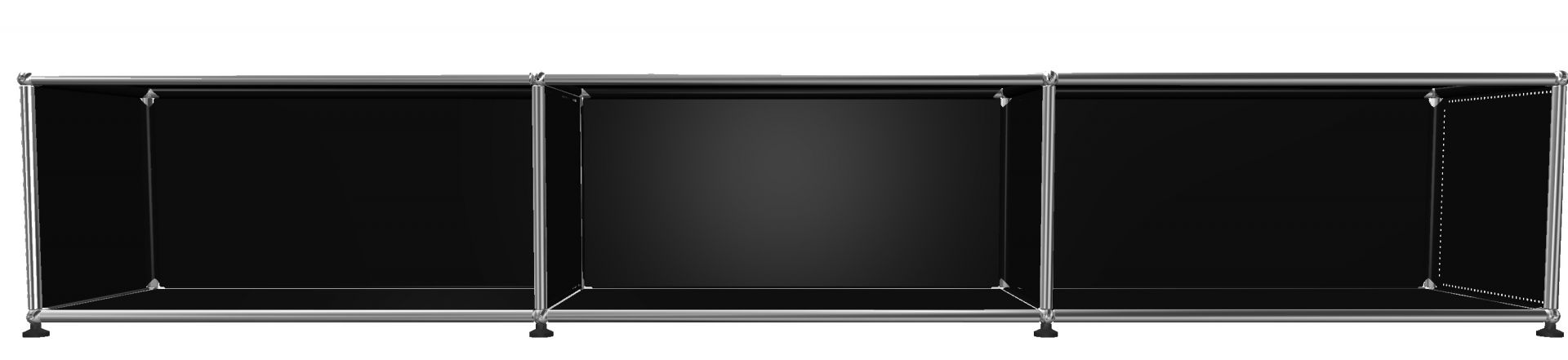 USM Haller Lowboard 2 Flaps Graphite black - FAST DELIVERY